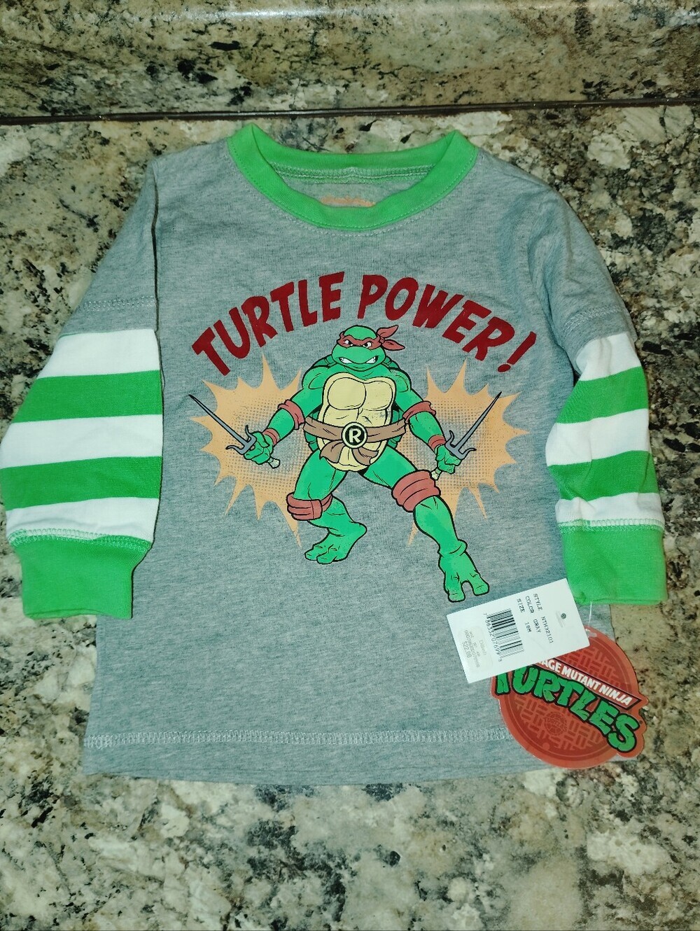 🐢 NWT 18 Months Nickelodeon TMNT Rafael Long Sleeve Graphic Tee